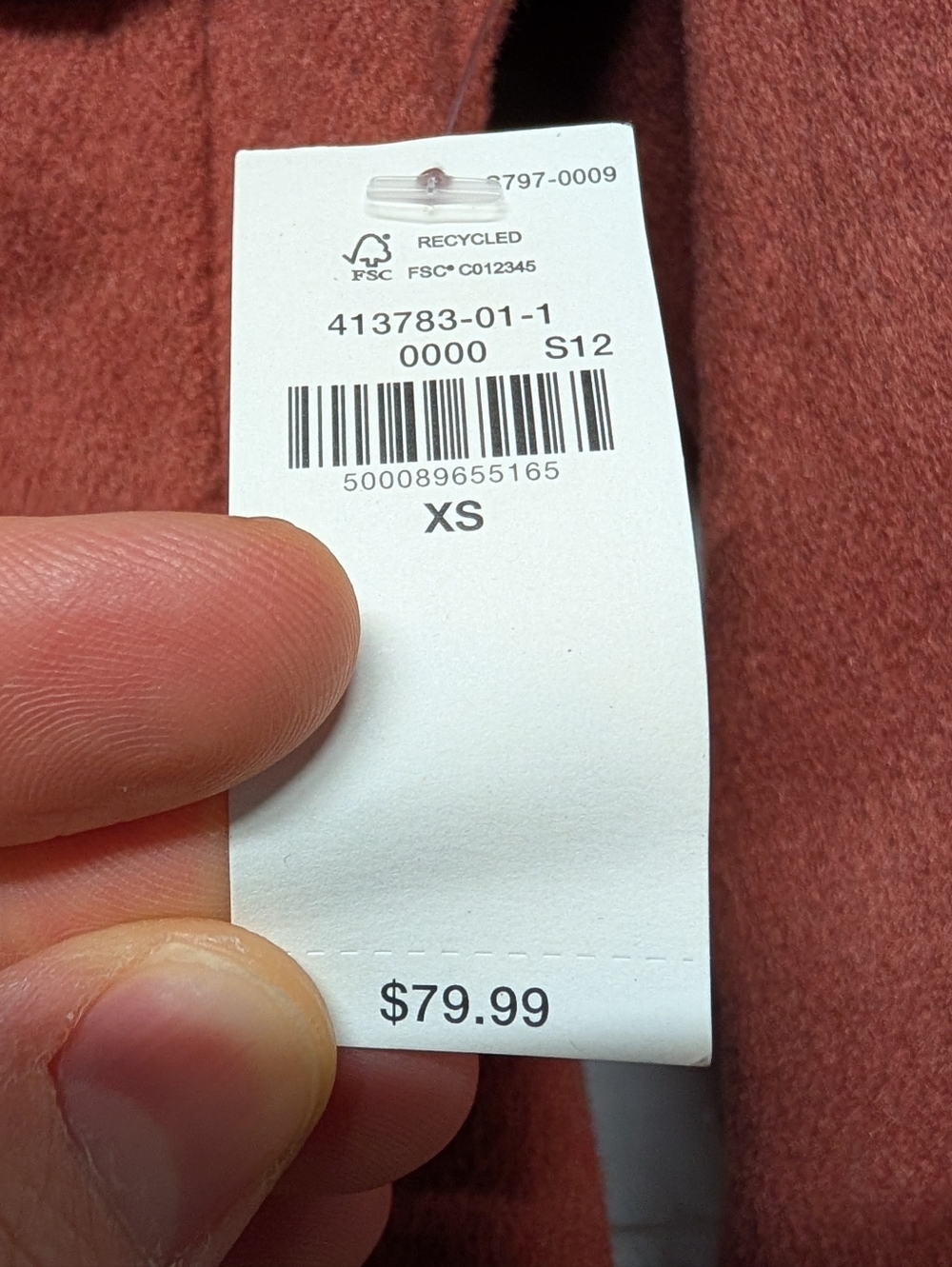 New OLD NAVY Soft Brushed Utility Red/Orange Rust Shacket Jacket (XS) - Picture 4 of 7